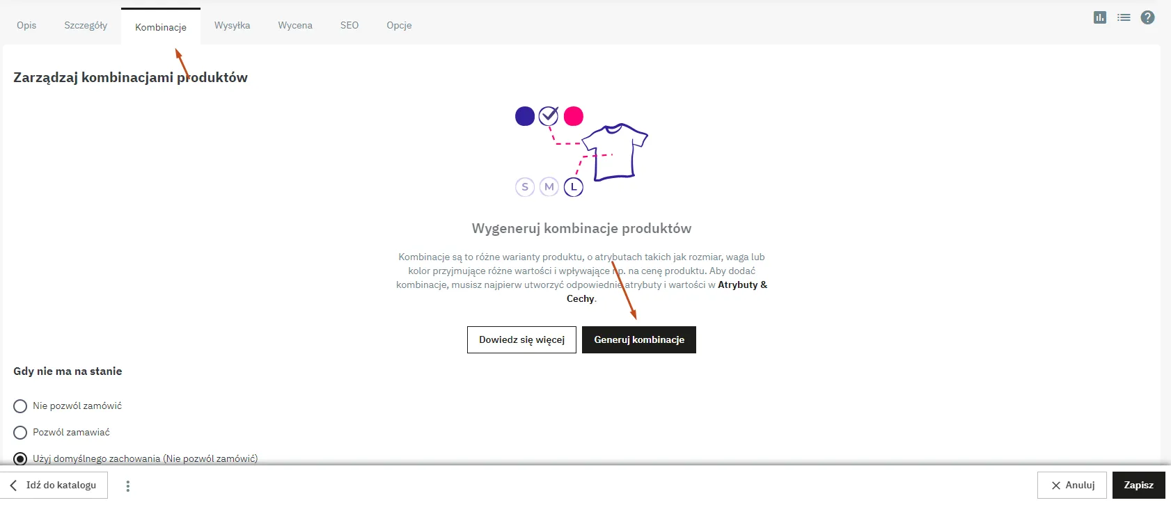 Generowanie kombinacji