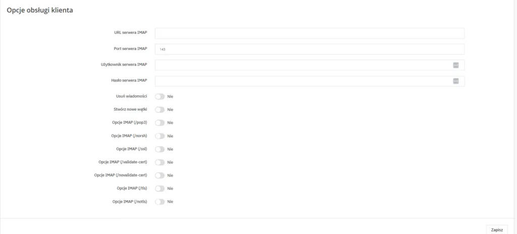 Konfiguracja IMAP 2