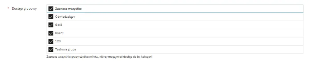 Grupy Dostępu