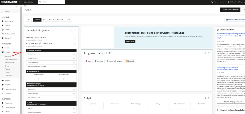 Krok 1 - Ustawienia motywu