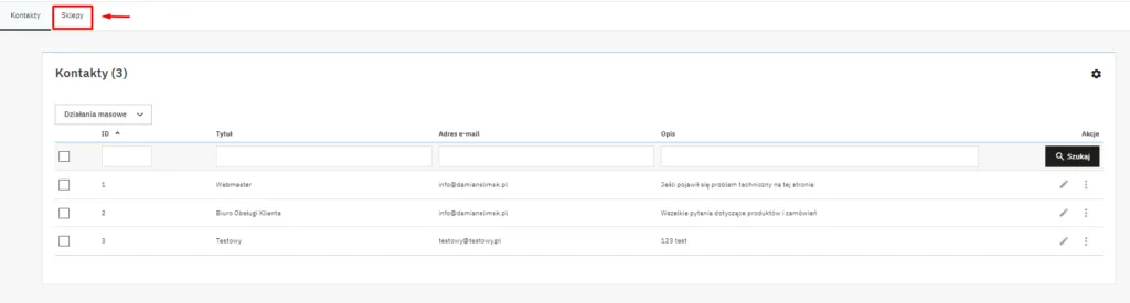 Dodawanie nowego sklepu