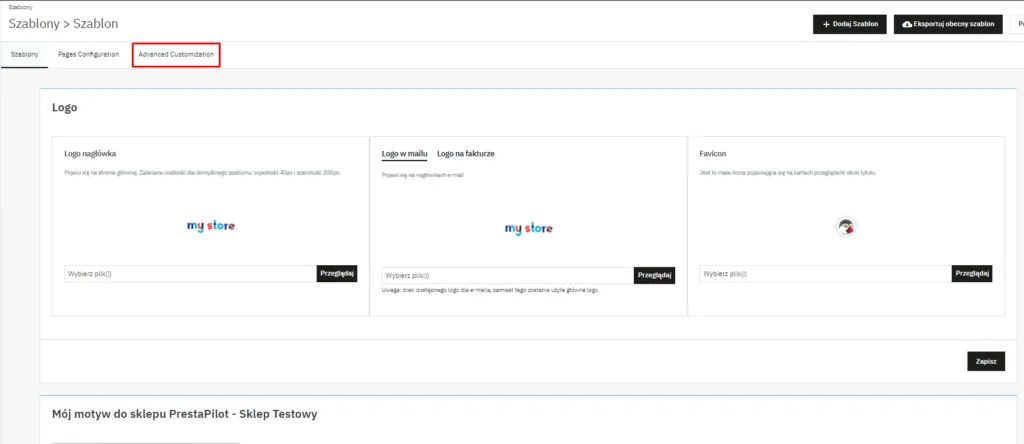 Krok 5 - Advanced Customization